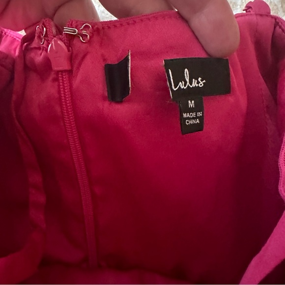 Lulu’s Rule the Runway Hot Pink BarbieCore Tulle Bustier Tiered MaxiDress NWOT M - Picture 12 of 15